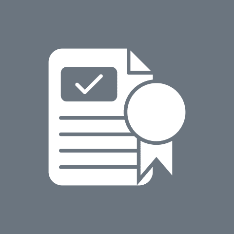 Document symbol with ribbon